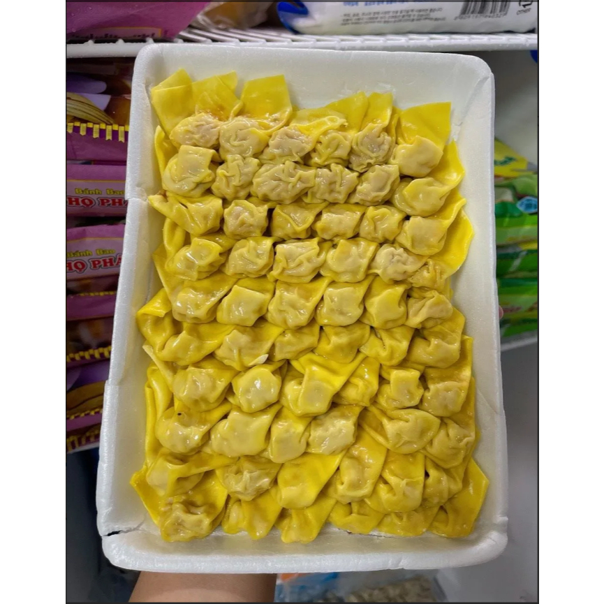 Hoành thánh sủi cảo tôm thịt 60 viên vĩ 500g (giao hỏa tốc tphcm)