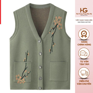 Áo Gile Len Cho Mẹ, Bà Mềm Mịn, Sang Trọng  |Thời Trang Trung Niên HG (M211)