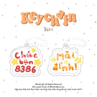 Móc khoá Lời Chúc 🎊| Bobingo Keychain 🎊