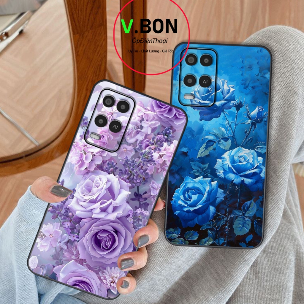 Ốp lưng OPPO A54 4G / A54 5G / A55 4G / A55 5G In Hình  "HOA HỒNG" Đẹp.