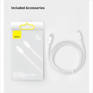  Dây Cáp Baseus PD 20W Nối Đầu USB-C Sang Lighting Sạc Nhanh Hỗ Trợ Truyền Dữ Liệu 480Mbps 