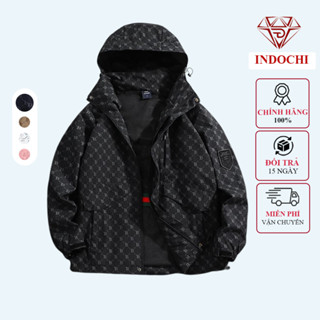  Áo khoác gió nam nữ kẻ B -Chống nước tuyệt đối chống gió chống UV thiết kế mới INDOCHI 