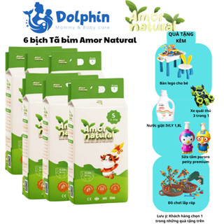  6 bịch bỉm Amor Natural bỉm Việt Nam đủ size 