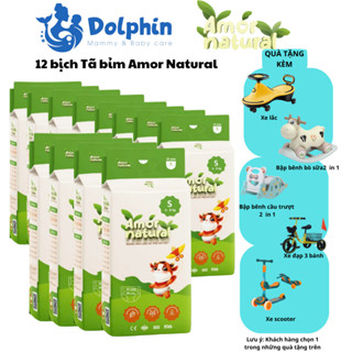  12 bịch bỉm Amor Natural bỉm Việt Nam đủ size 