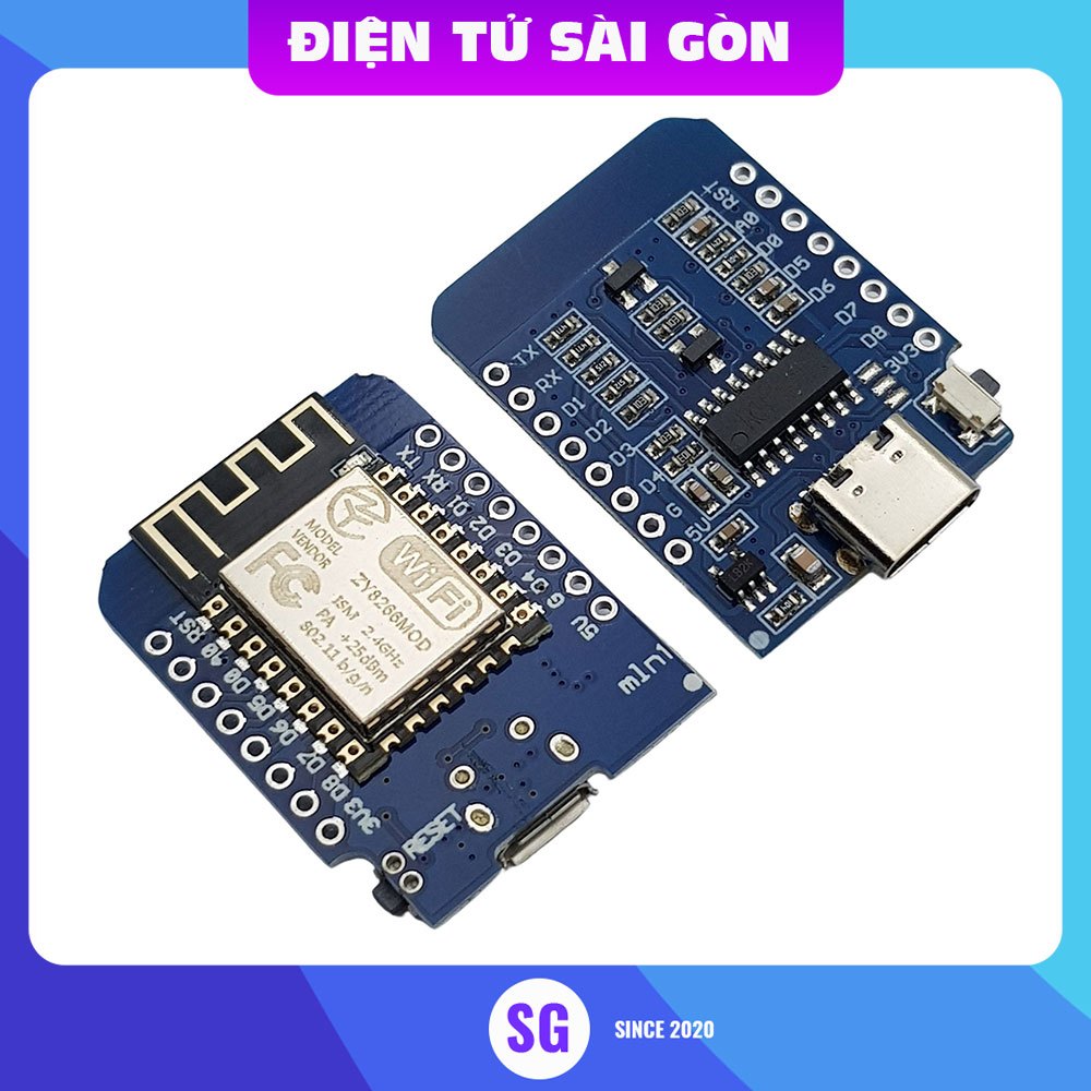 Kit RF Thu Phát Wifi ESP8266 NodeMCU Lua D1 Mini