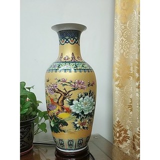[HÀNG CÓ SẴN] Bình Gốm Chim Công Mẫu Đơn
