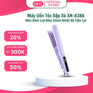 Máy Uốn Tóc Dập Xù Bấm Phồng Chân Tóc, Tích Hợp Ion Bảo Vệ, Màn Hình LED Hiển Thị DETISHOP