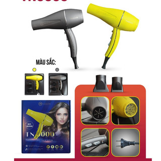 Máy Sấy Tóc 2 Chiều Nóng Lạnh Công Suất Lớn 3000W | Tặng Kèm Đầu Thổi