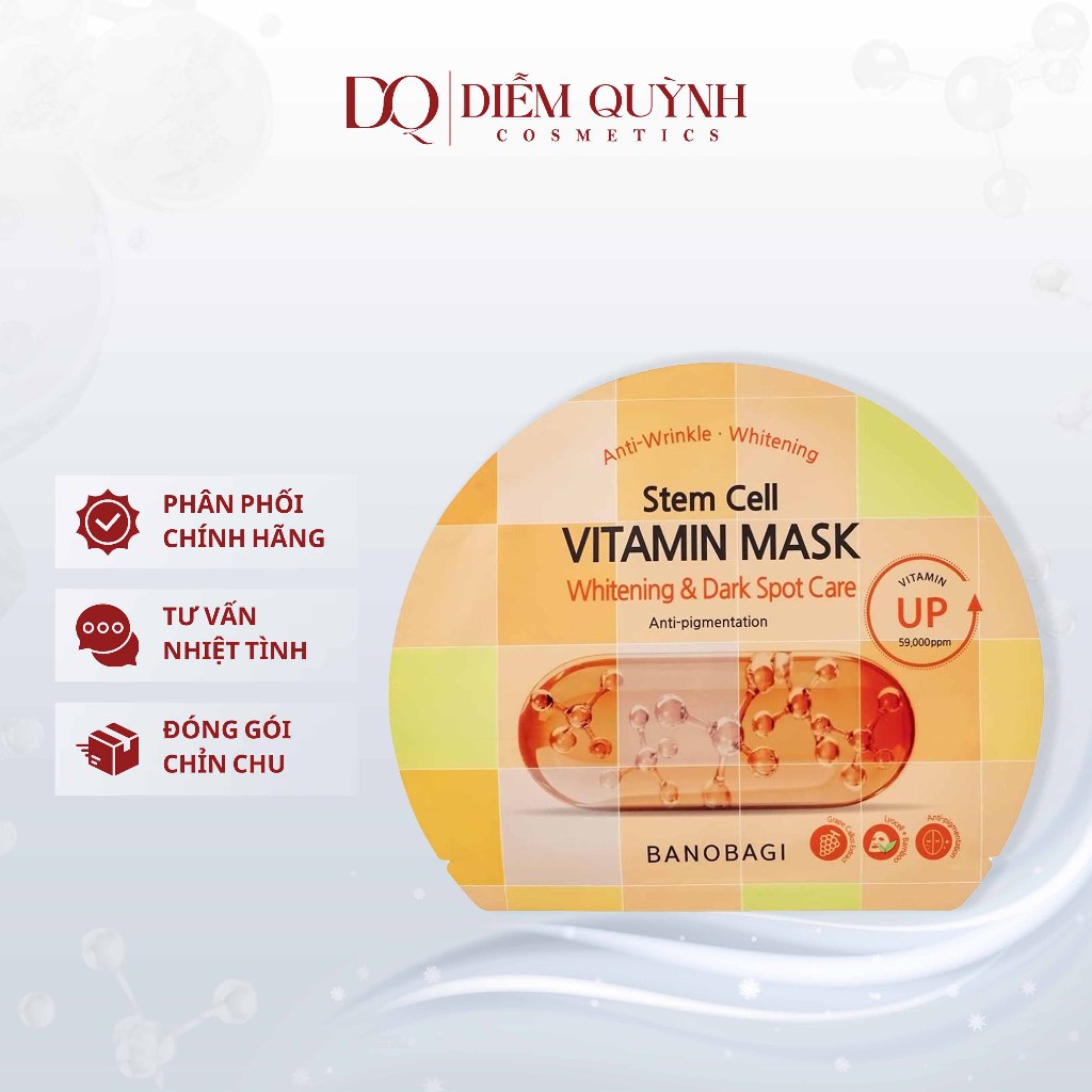 Mặt Nạ Giấy Banobagi Stem Cell Vitamin Mask Hàn Quốc Đủ Màu