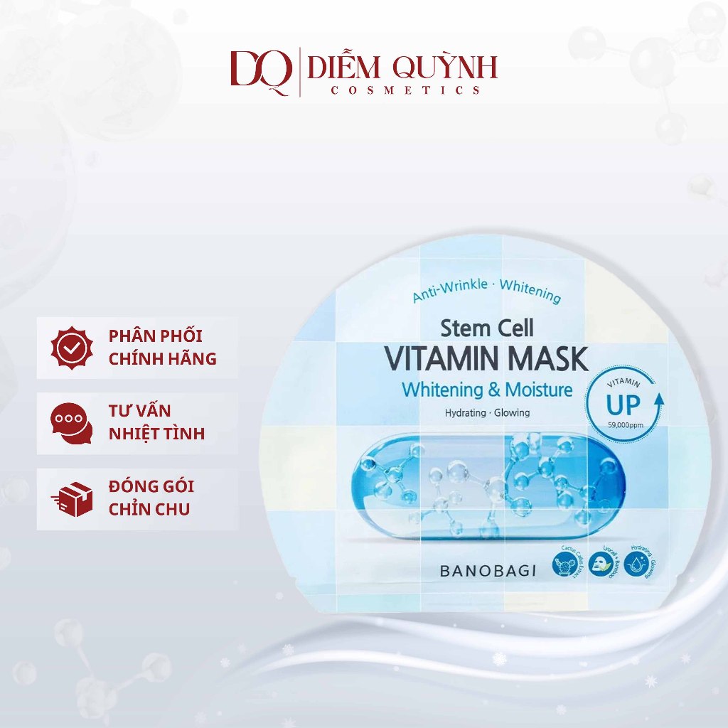 Mặt Nạ Giấy Banobagi Stem Cell Vitamin Mask Hàn Quốc Đủ Màu
