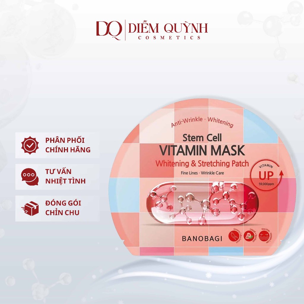 Mặt Nạ Giấy Banobagi Stem Cell Vitamin Mask Hàn Quốc Đủ Màu