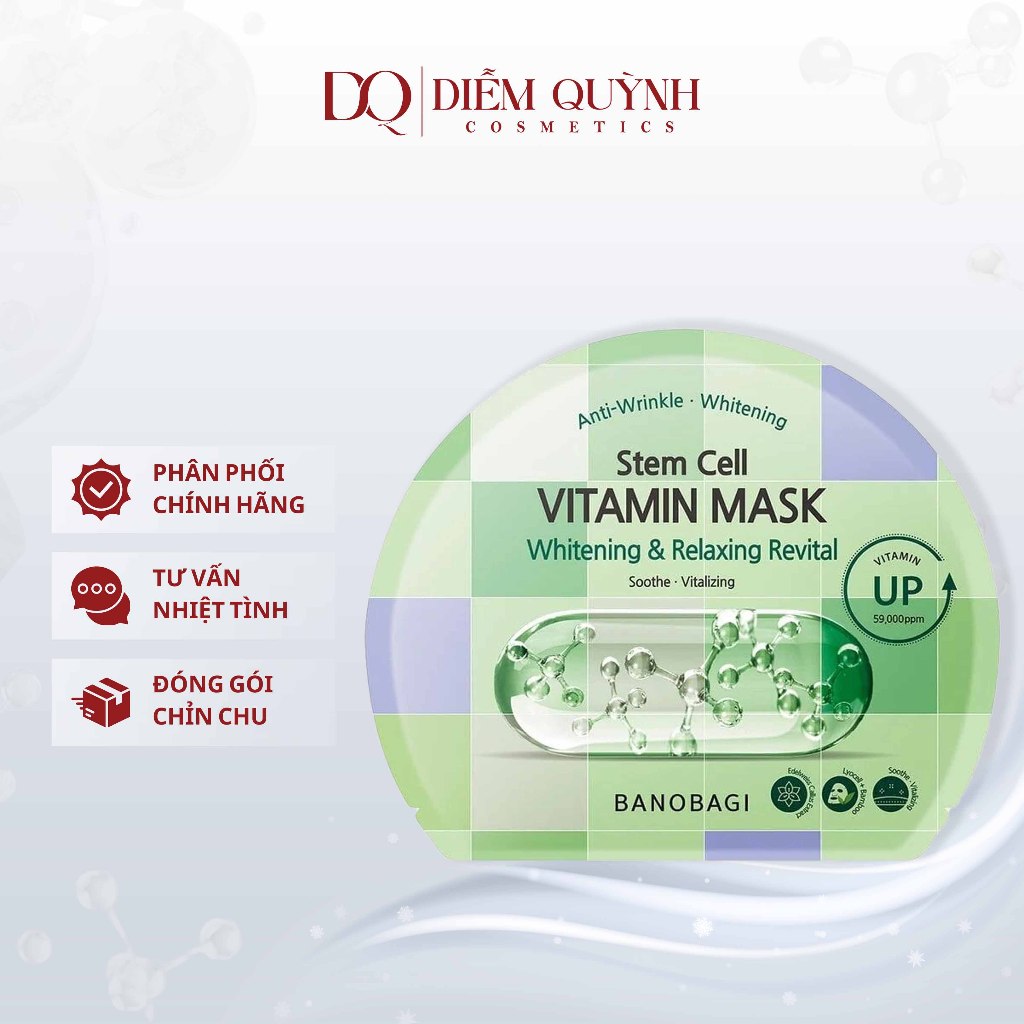 Mặt Nạ Giấy Banobagi Stem Cell Vitamin Mask Hàn Quốc Đủ Màu