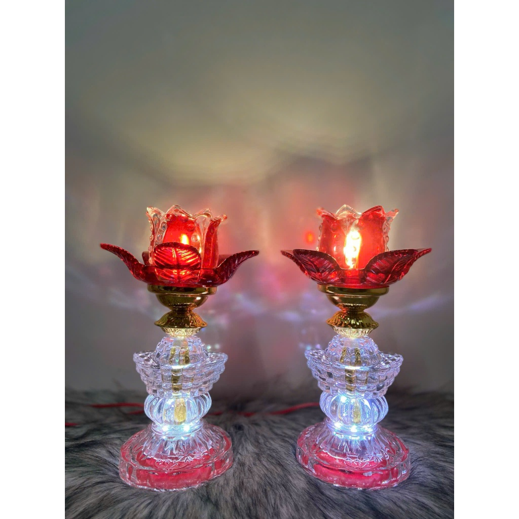 ĐÈN THỜ PHA LÊ CAO CẤP 605 (26.5cm) 1 CẶP