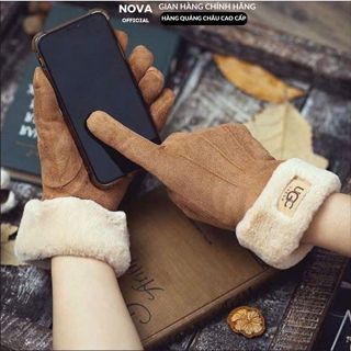 Găng tay vải nam nữ ,Bao tay NOVA lót nỉ thể thao chống trơn trượt ,Tất tay len mùa đông giữ ấm tốt