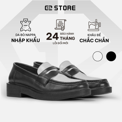 Giày tây nam G2 Loafer dáng lười bằng da bò cao cấp giày da công sở đi làm có độn đế tăng chiều cao