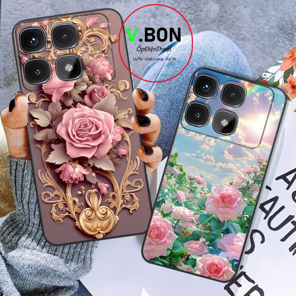Ốp lưng Xiaomi K70 / K70 PRO / K70 ULTRA In Hình  "HOA HỒNG" Đẹp.