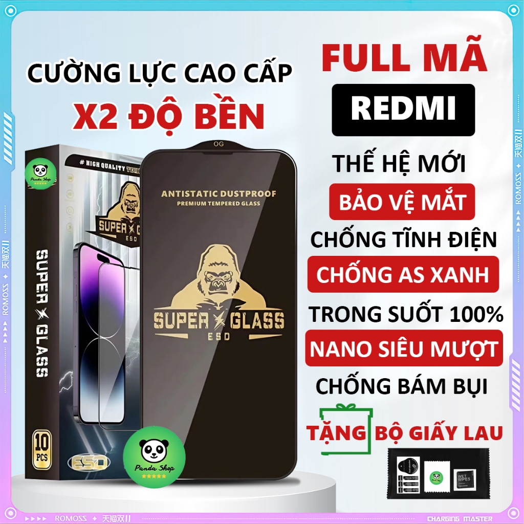 Kính cường lực Redmi 13C,14C,7,8,9,10,11,12,12rA1,A2,A3,9T,9A,10C,Note14,7,8,9,10,11,11pro,12,12pro,13,13pro,k30,k40,k70