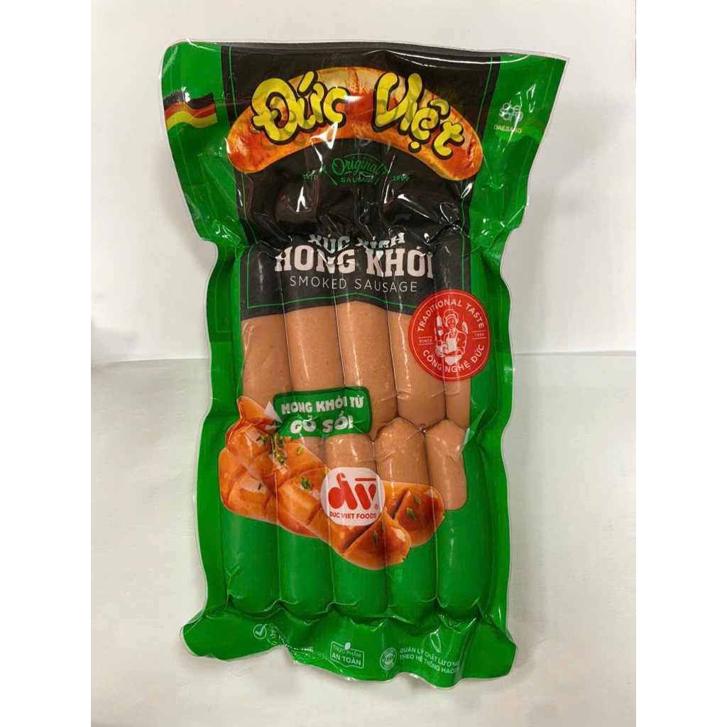 Xúc xích hong khói Đức Việt gói 500gr [HN giao hỏa tốc] - Ảnh 4