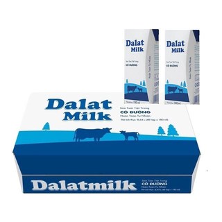 [Combo 3 lốc] Sữa tươi Dalat Milk 180ml