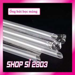 [Bịch 500g] Ống hút có màng bọc từng ống