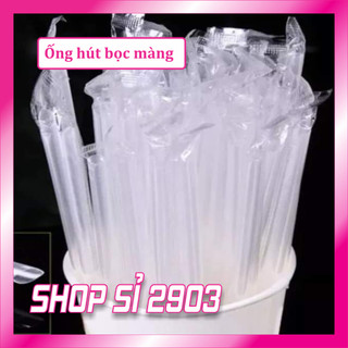 [Bịch 500g] Ống hút có màng bọc từng ống