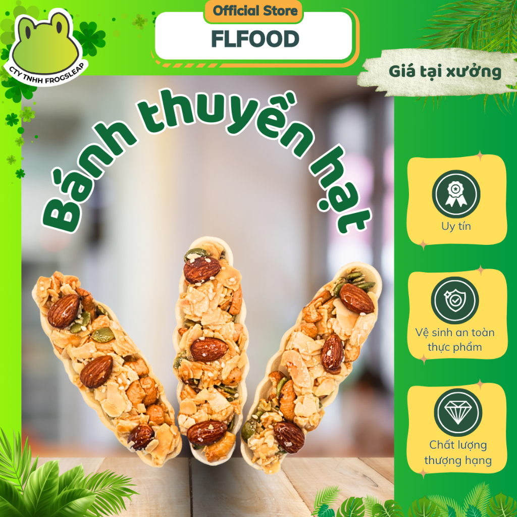 Bánh Chiếc Thuyền Chở Hạt Dinh Dưỡng Mix Nuts Ăn Kiêng Giảm Cân FL FOOD