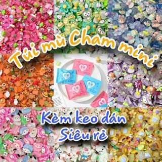  SET 10-100 TÚI MÙ   tự xé   CHAMR TRONG MINI ĐẸP   TẶNG KÈM KEO   