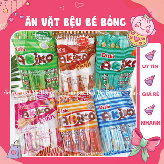 Bánh Que Akiko Oishi Đủ Vị, Snack Que Nhân Kem, Snack Que Akiko Chính Hãng