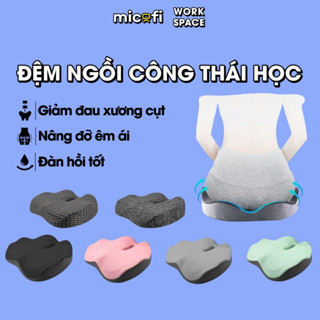  Đệm Ngồi Công Thái Học Micofi Nệm Lót Ghế Gối Kê Mông Êm Ái Thoáng Khí Chống Đau Mỏi 4 Vùng Hỗ Trợ 