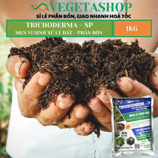 [ Tốt ] Nấm đối kháng Trichoderma - men vi sinh trichoderma chuyên dùng ủ phân chuồng và xử lý đất trồng cây -Vegetashop