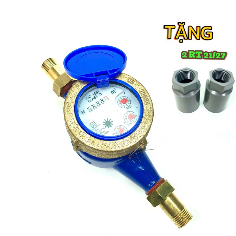 Đồng Hồ nước FH đầy đủ phụ kiện 2răng trong 21/27