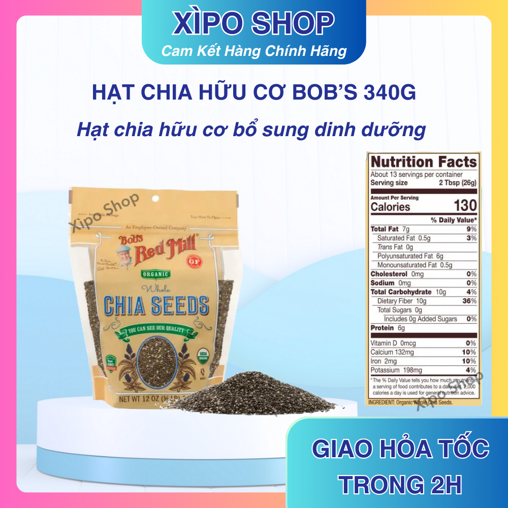 Hạt Chia Hữu Cơ Bob’s Red Mill 340g