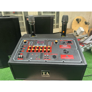  amply mạch loa kéo t450s kèm micro 2 màn hình cao cấp 