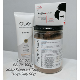 COMBO SOAP + BỘT BROWNSKIN + KEM DƯỠNG OLAY