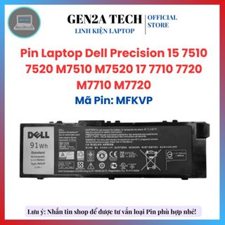 Pin Laptop Dell Precision 15 7510 7520 17 7710 7720 M7510 M7710 MFKVP GR5D3 RDYCT TWCPG 0TWCPG - Loại Zin - BH 6 Tháng