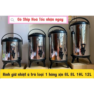 Bình giữ nhiệt ủ trà inox 304 loại 1 xịn 6L,8L,10L,12L, binh có vòi giữ nhiệt nóng lạnh, đựng nước chuyên dụng pha trà