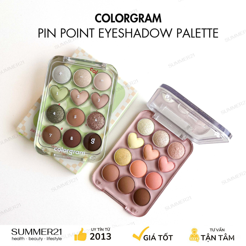 Bảng mắt COLORGRAM PIN POINT EYESHADOW PALETTE
