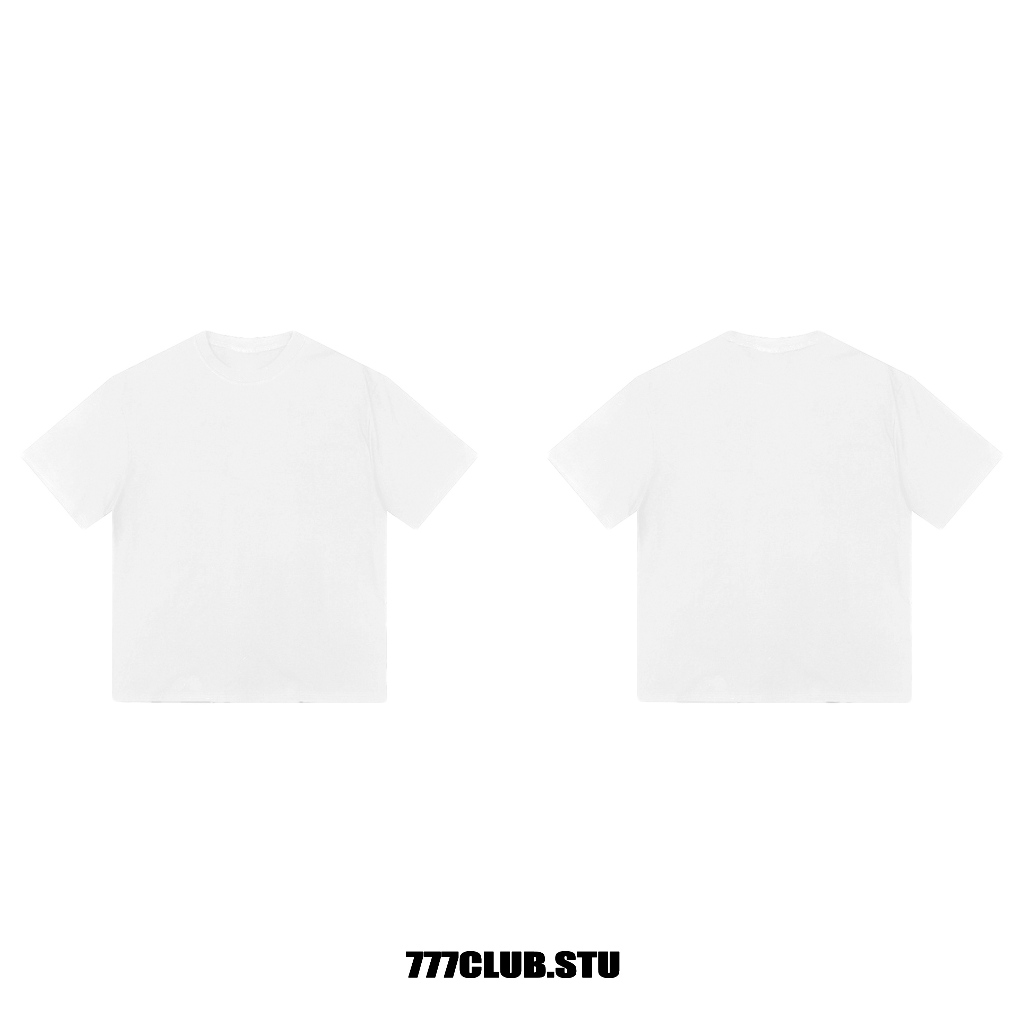 Áo thun trơn oversize 777Club.studio basic form oversize vải cotton 2 chiều đl 250gsm