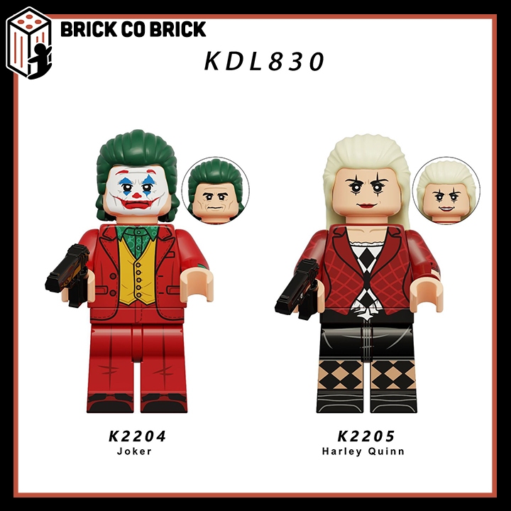 Joker Harley Quinn Mô hình Nhân vật Phản Diện Siêu Anh Hùng Mô hình Joker Harley Quinn KDL830