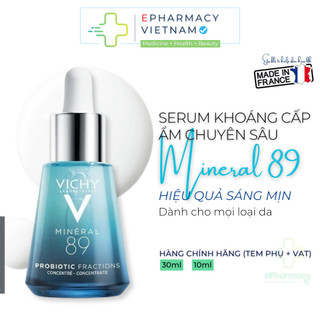  Serum VICHY Mineral 89 Probiotic Fraction Tinh Chất Dưỡng Ẩm Phục Hồi Tái Tạo Da 30ml 