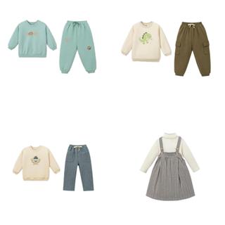 [TGMBS] N10012 Bộ dài tay thu đông mềm mịn cho bé áo + quần