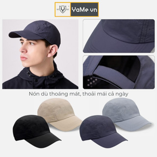 Nón Lưỡi Trai Nam Vải Dù Trơn Đơn Giản Thể Thao Thời Trang Thương Hiệu Y2010 Non Branded 12 23820 |YaMe|