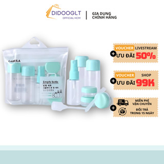Bộ chiết mỹ phẩm du lịch cao cấp gồm 7 món dụng cụ chiết mini tiện lợi dễ sử dụng ( didooglt )