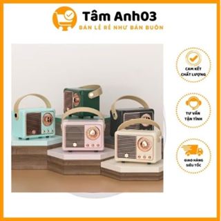 Loa Bluetooth HM11 Không Dây Phong Cách Vintage trang trí văn phòng, quán cà phê, homestay có Hỗ Trợ FM/AM/SW- Tamanh03