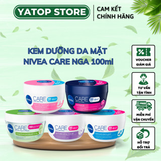 Kem dưỡng da mặt Nivea Care Nga 100ml cấp ẩm , giảm lão hóa , làm mềm mịn da