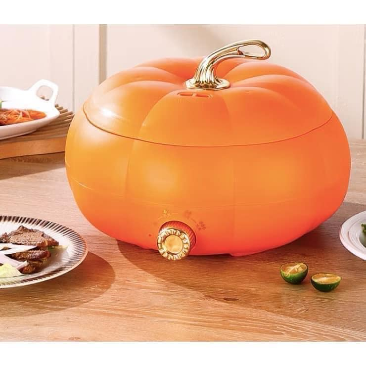 Nồi áp suất điện chống dính quả bí ngô, dung tích 5 Lít