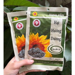 Combo 10 gói Hướng Dương Nguyên Vị Mộc MINH VĂN (túi 70g) - HẠT MẨY, GIÒN THƠM