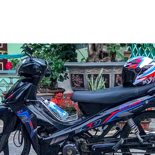 TEM ELEGANT SYM 50 CHỈ SỌC ĐA SẮC DECAL 3A