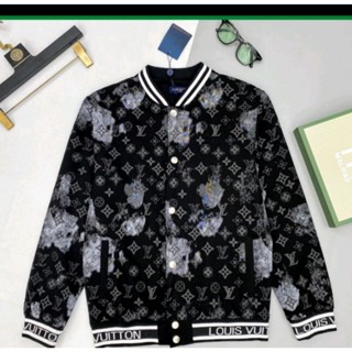 Áo Bomber  L H V LOANG Cúc Bấm Basic💕 Áo Khoác Nỉ  Dày Dặn Dáng Rộng Nam Nữ