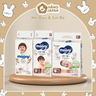  Tã bỉm Moony Natural Nhật bỉm cho bé dán quần NB63 S58 M48 L36 